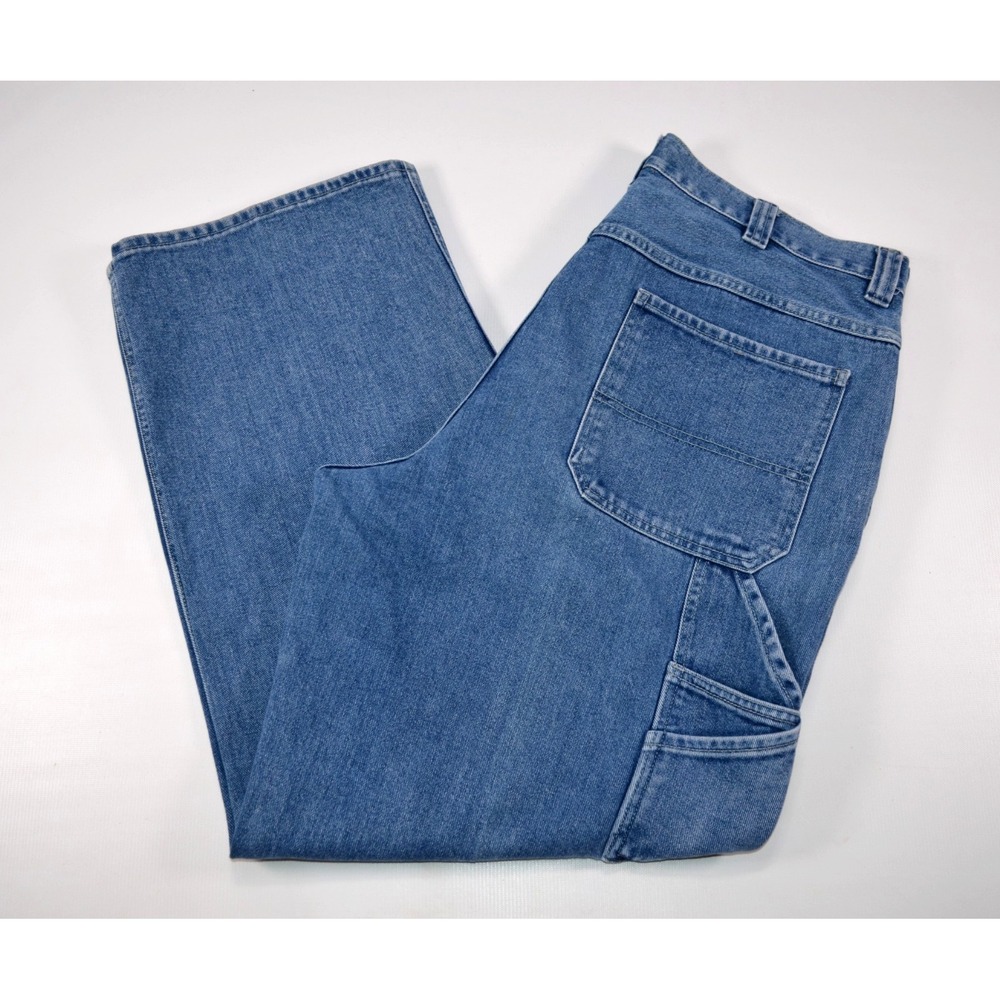 Y2K 2004 Old Navy Painter's Carpenter Denim Blue Jeans 38x32 INSEAM 30.5" Skater